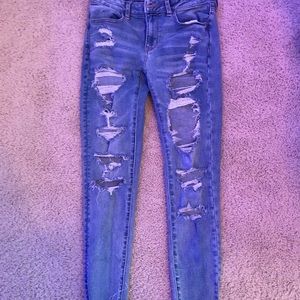 American Eagle distressed skinny jeans